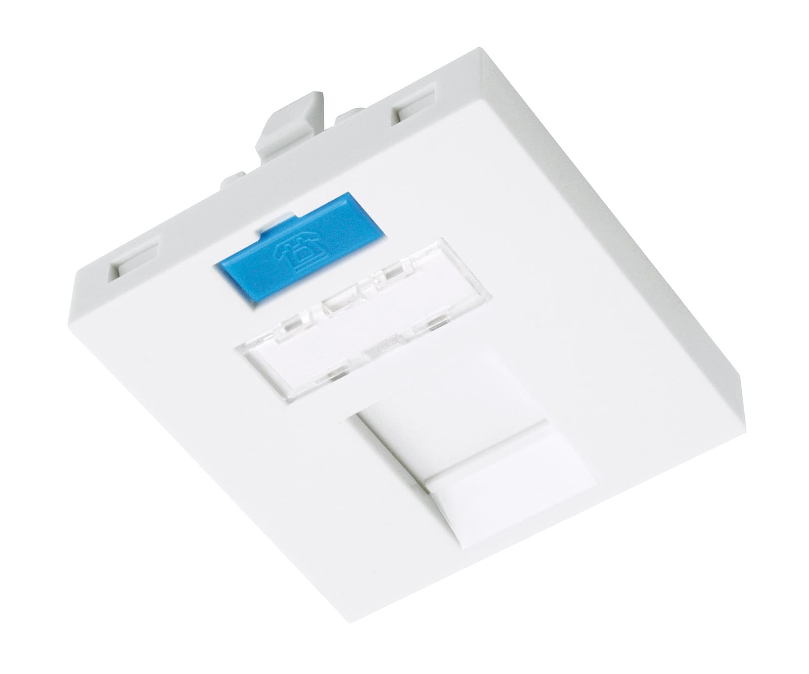 Modul French style Solarix 45 x 45mm pro 1 keystone přímý bílý SXF-M-1-45-WH-P 1