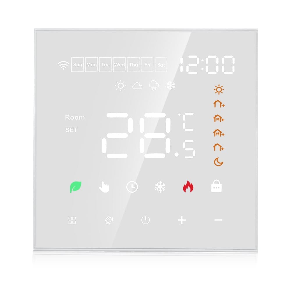 Termostat ME82H digitálny programovatelný pre  podlahové kúrenie 3A/16A biely (ETEK) 1