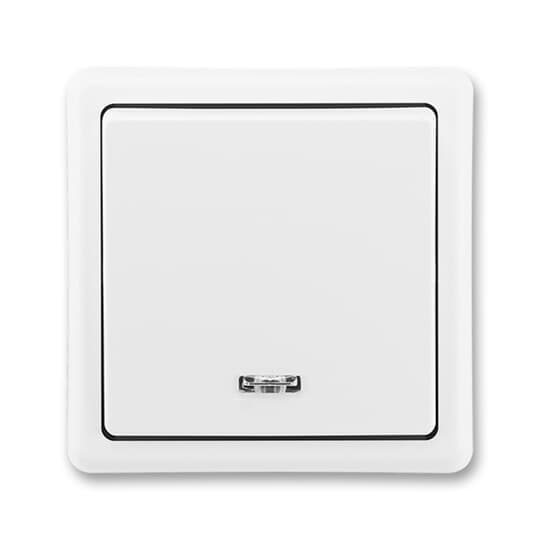 Spínac 1-pólový (1Ss) 10AX/250V (SS) biela Classic (ABB) 1