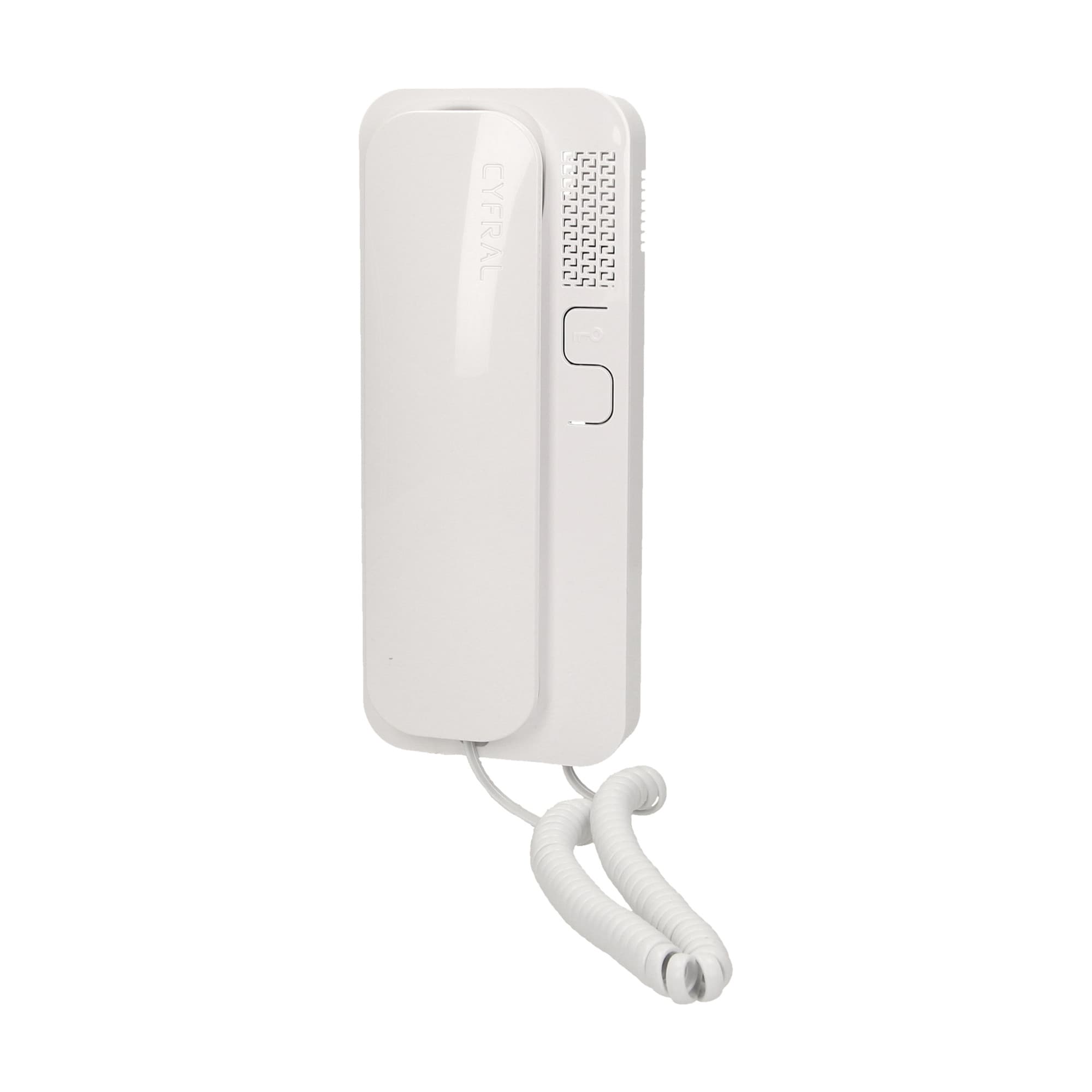 Multi-resident uniphone for 2 wire installation SMART, cyfral, white 1