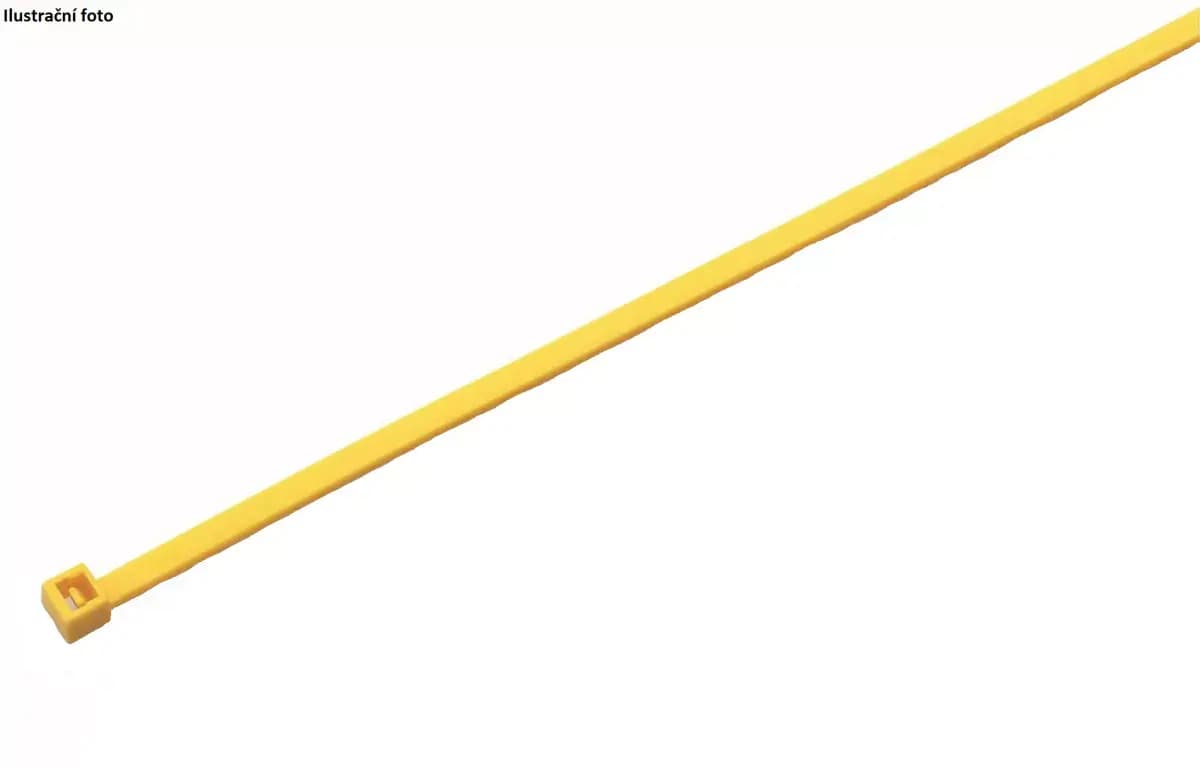 Vázací páska žlutá 200 x 4,5 mm (100 ks) 1