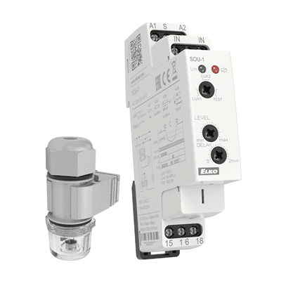 Spínač súmrakový SOU-1/230V + čidlo SKS100 - AC 230V 1