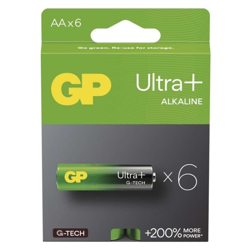 Alkalická batéria GP Ultra Plus LR6 (AA), 6 ks 1