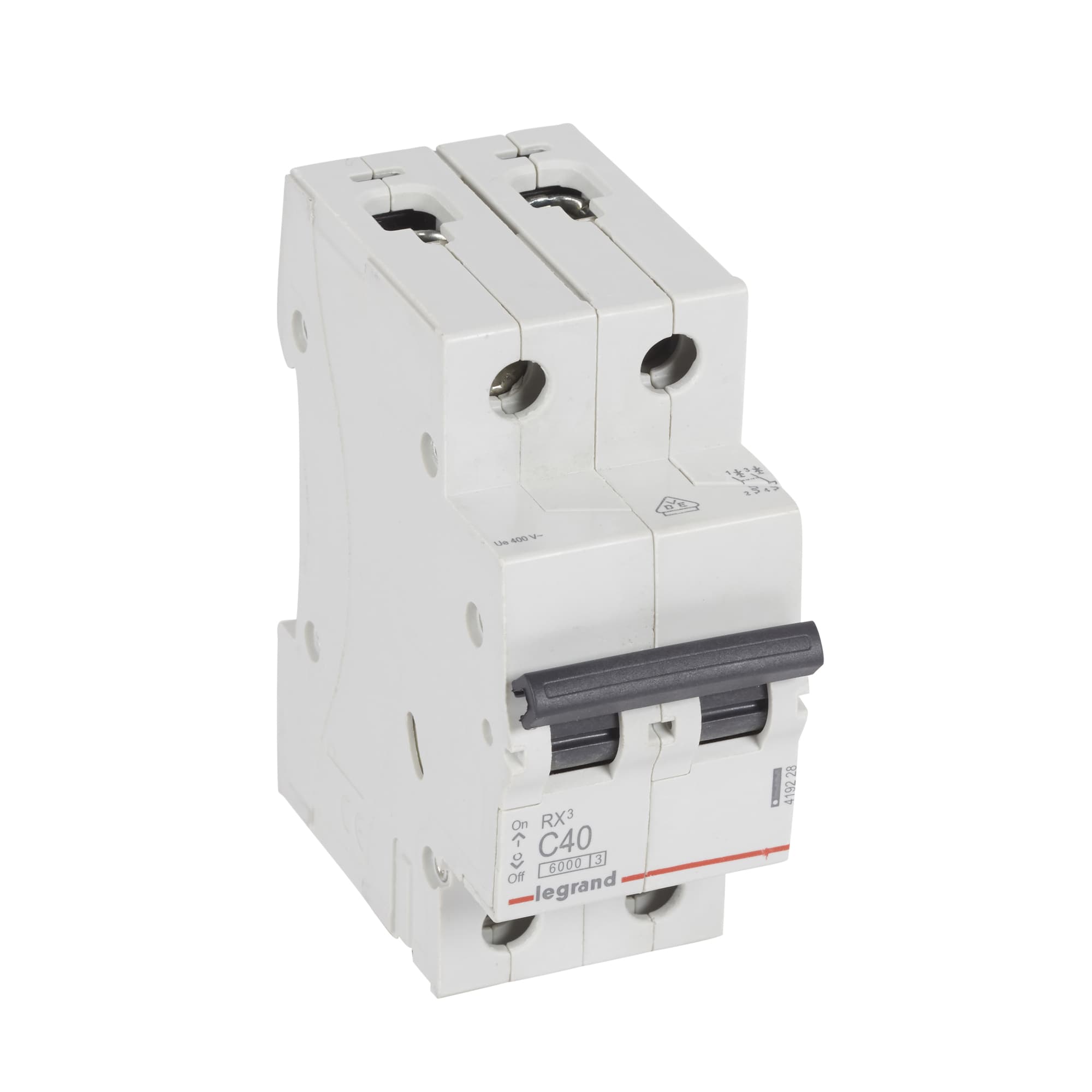 Istič 2-pólový C/40A 6kA Rada:RX3 (Legrand) 1