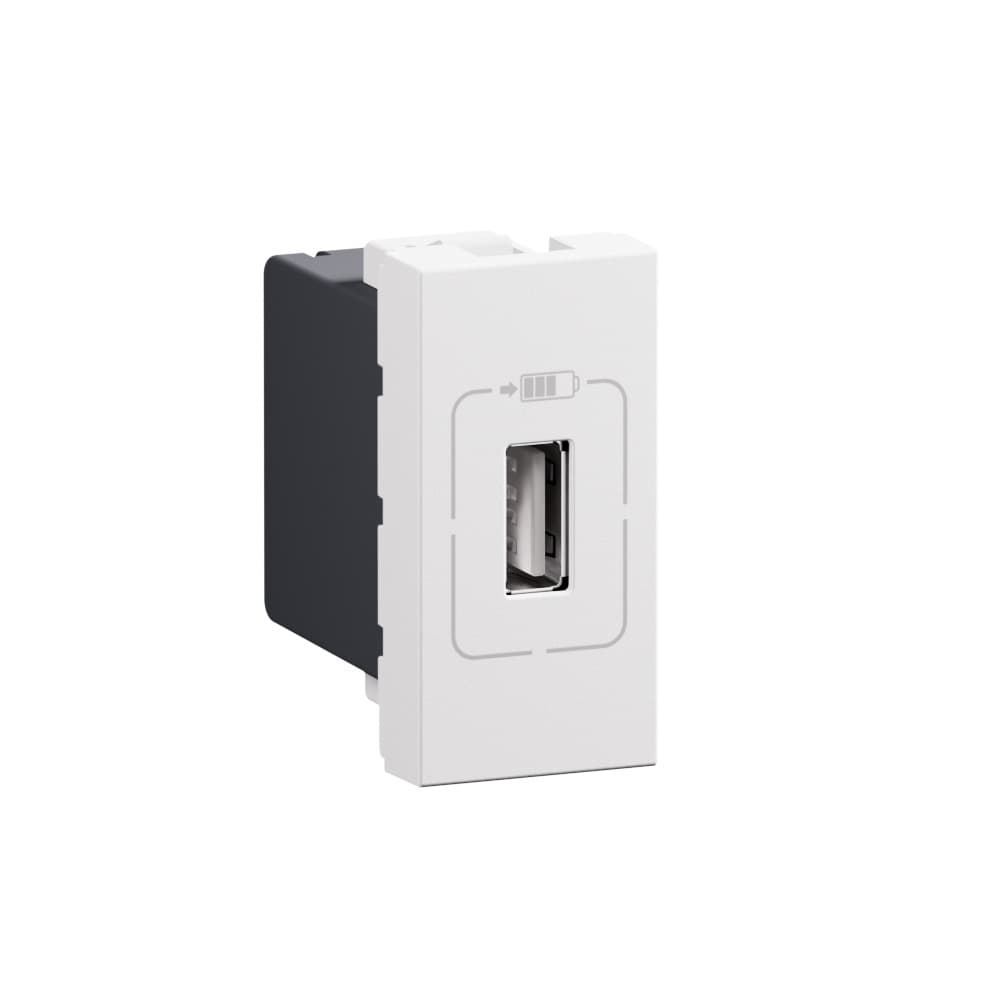 Zásuvka 1xUSB nabíjačka 1100mA 1M biela Mosaic (Legrand) 1