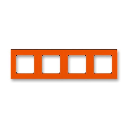 Rámcek 4-násobný oranžová/cierna dymová Levit (ABB) 1