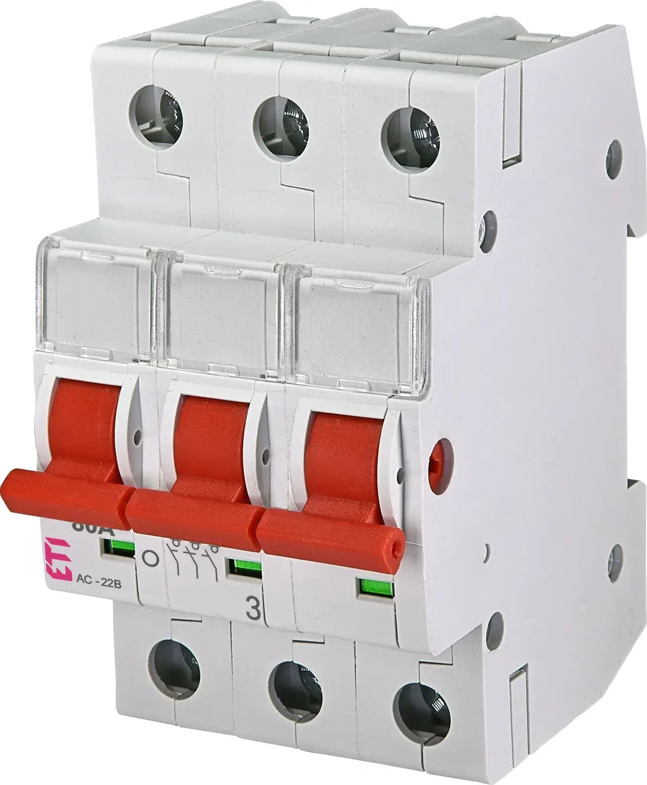 Spínač modulárny 3-pólový 80A/400V, SV 380 (ETI) 1