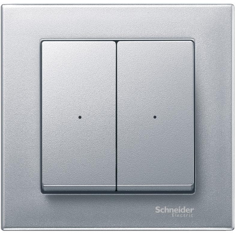 Kryt pre modul tlacidlový 2diel. hliník Merten KNX SysM (Schneider) 1