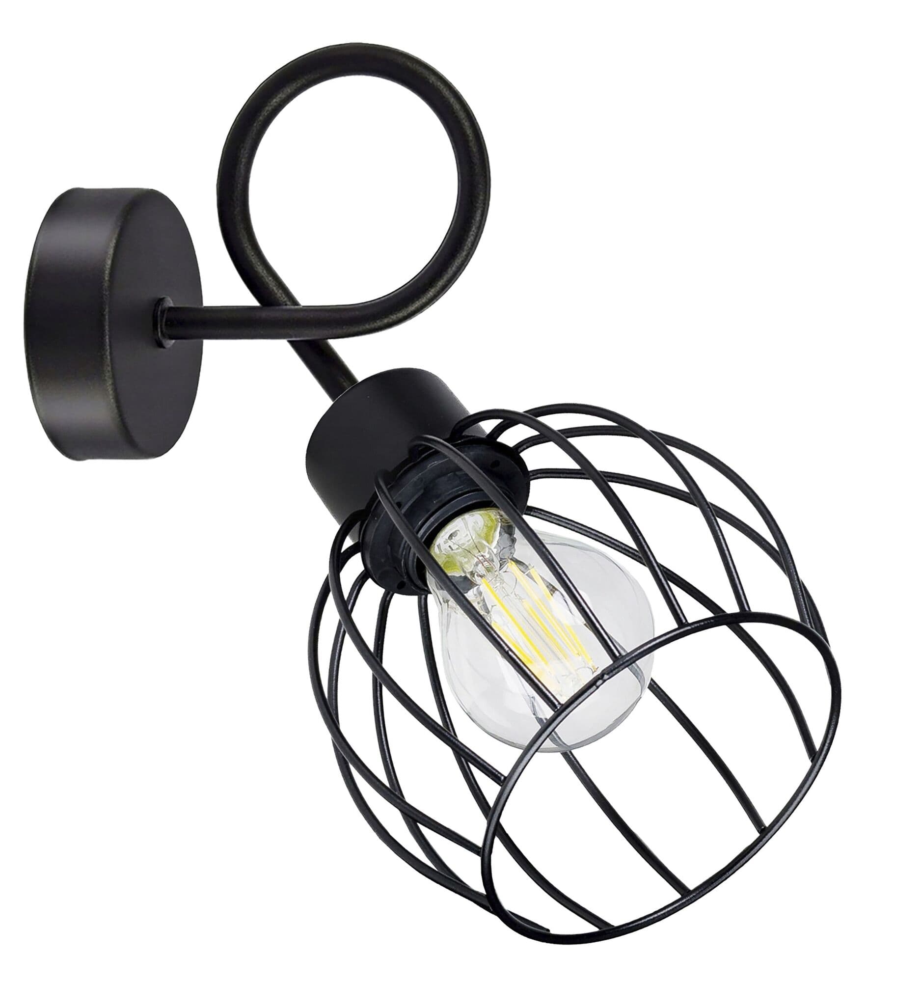 Nástenné svietidlo MARBELLA, AD-LD-6350BE27M, 60W, E27, čierna (ORNO) 1
