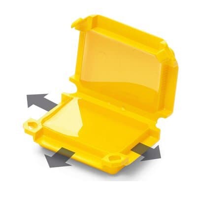 Box gélový 53x39x24mm IPX8 Happy 2/1 žltá (RAYTECH) 1