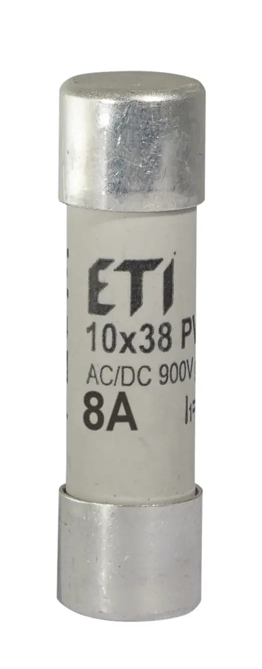 Valcová poistka špeciálna CH10x38 8A gR 900V AC/DC 30kA (ETI) 1