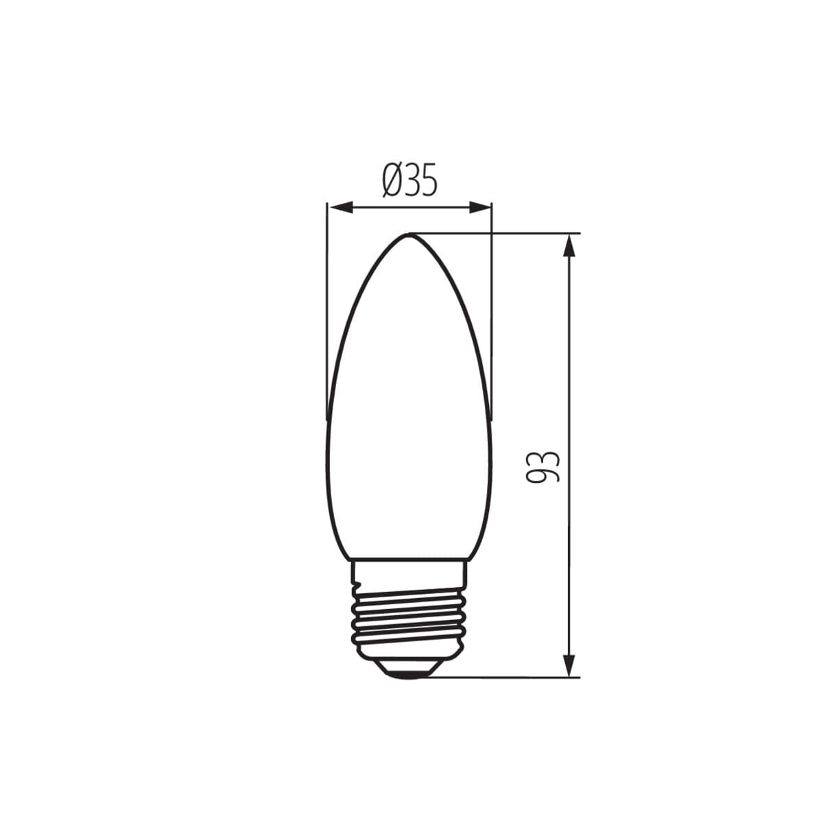 XLED C35E27 6W-NW-M Svetelný zdroj LED 1