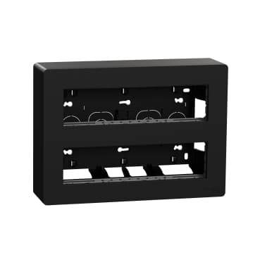 Unica System+ - Centrálna jednotka 2x8 modulov povrchová, Antracit 1
