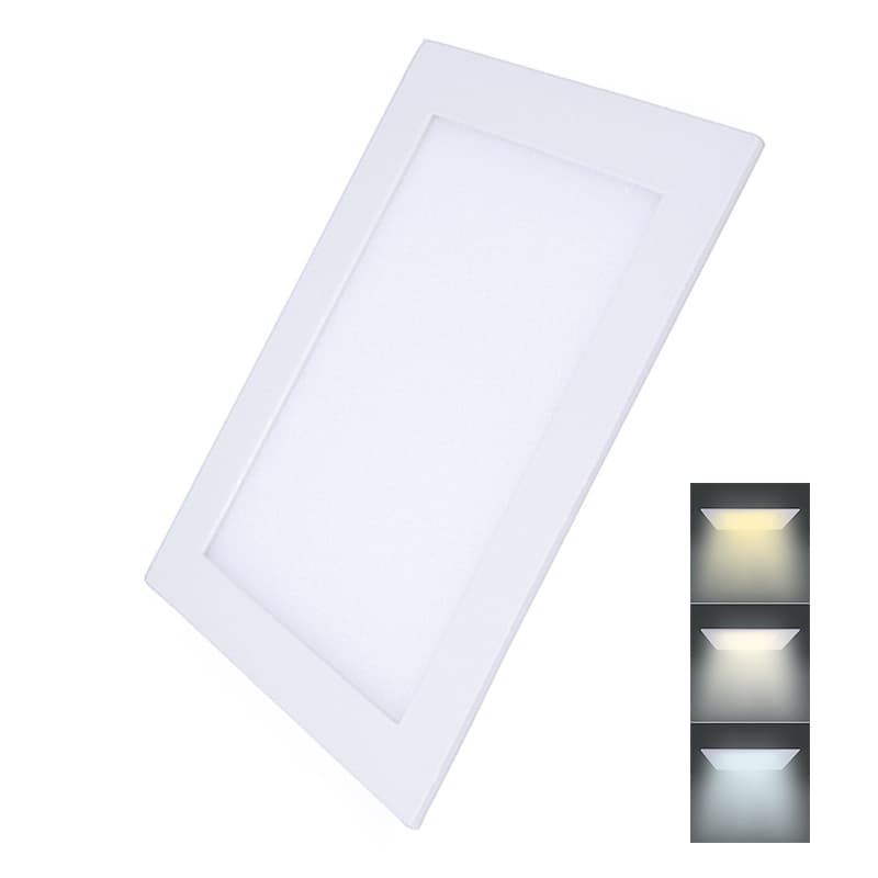 Solight LED mini panel CCT, podhľadový, 24W, 1800lm, 3000K, 4000K, 6000K, štvorcový 1