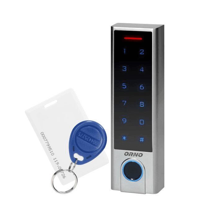 Kódová klávesnica dotyková s odtlačkom, bluetooth a RFID pre 125kHz, IP68 OR-ZS-826 (ORNO) 1
