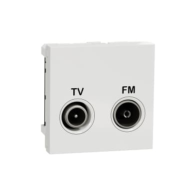 Unica - Zásuvka TV/R koncová, 4 dB, 2M, Biela 1