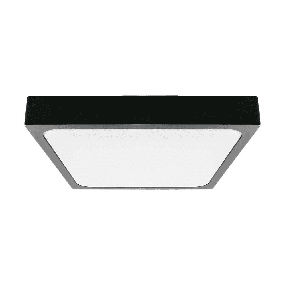 Stropné LED svietidlo 30W 4000K IP44 3000lm čierne štvorcové senzor VT-8630 1