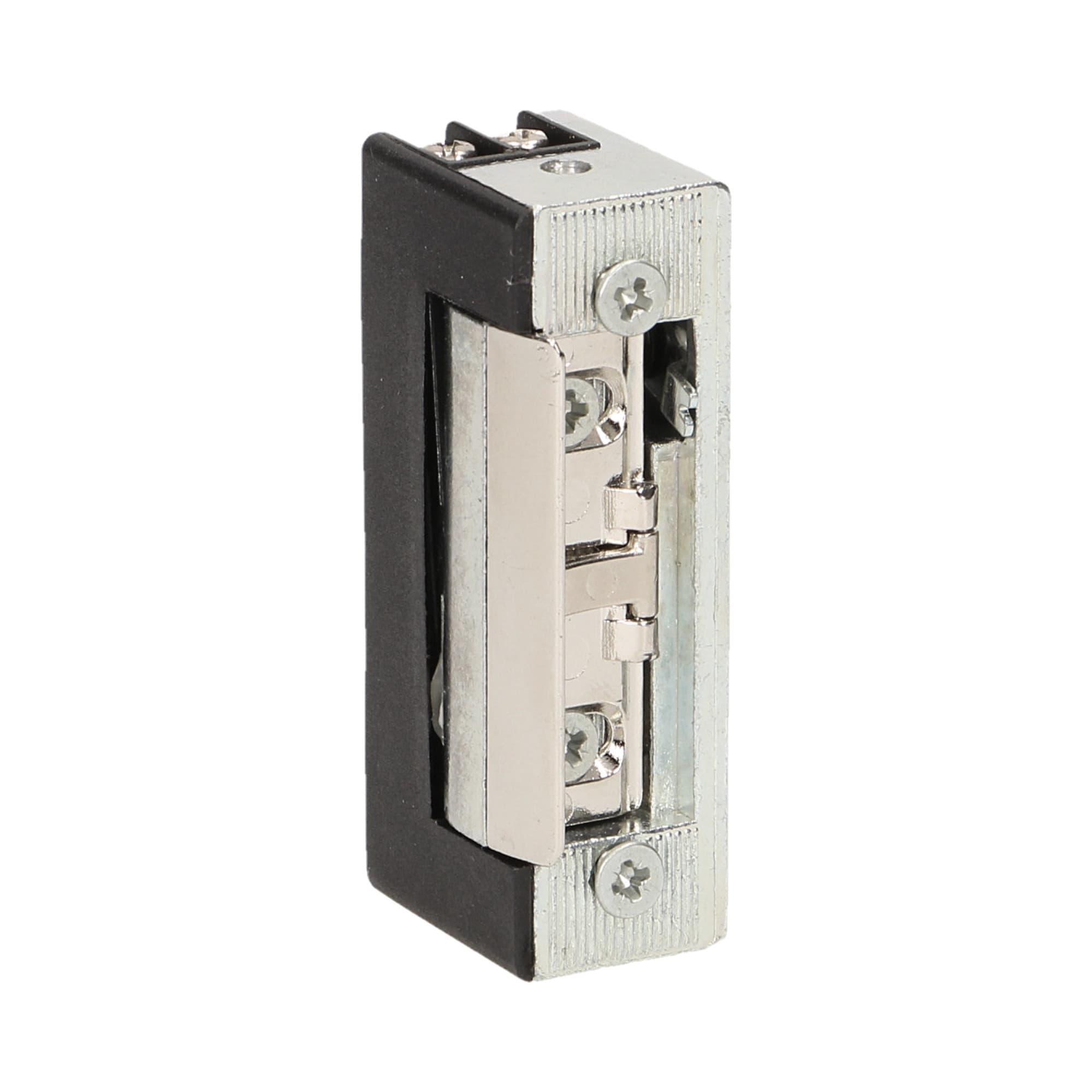 Symmetric electric strike with memory and lock 1