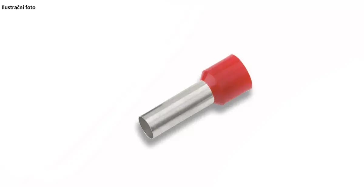 Izolovaná dutinka NSGAFÖU Cu 10/12 mm, červená (100 ks) (Cimco) 1