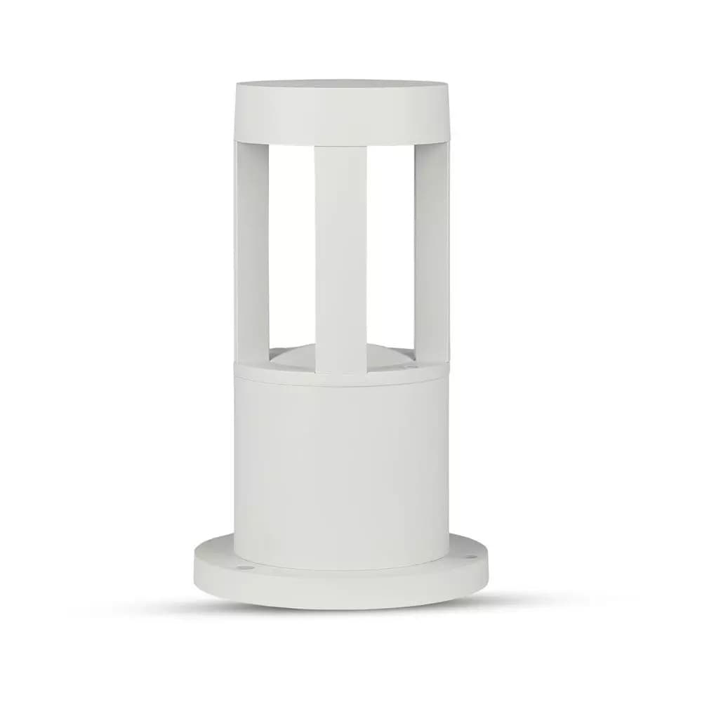 Záhradné LED stĺpikové svietidlo 10W, 5000K, 450lm, 25cm, IP65, biele VT-830 (V-TAC) 1