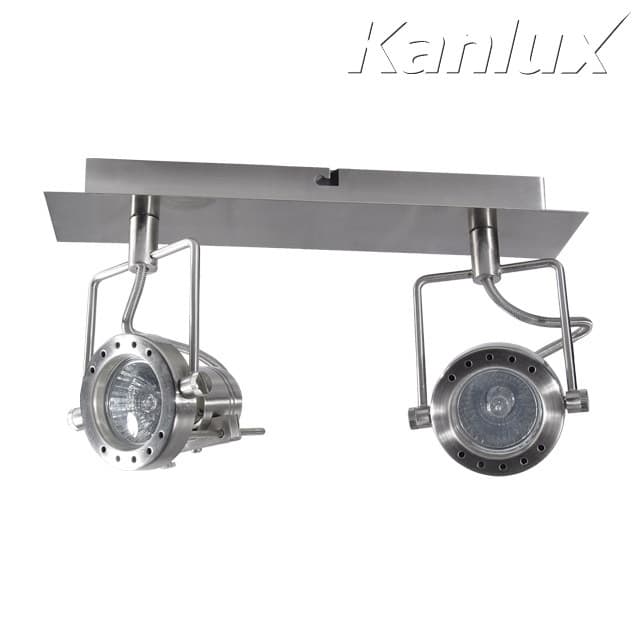 Svietidlo GU10 2x50W, IP20, chróm satén., BO-2, 320x100x165, SONDA EL-2J (Kanlux) 1
