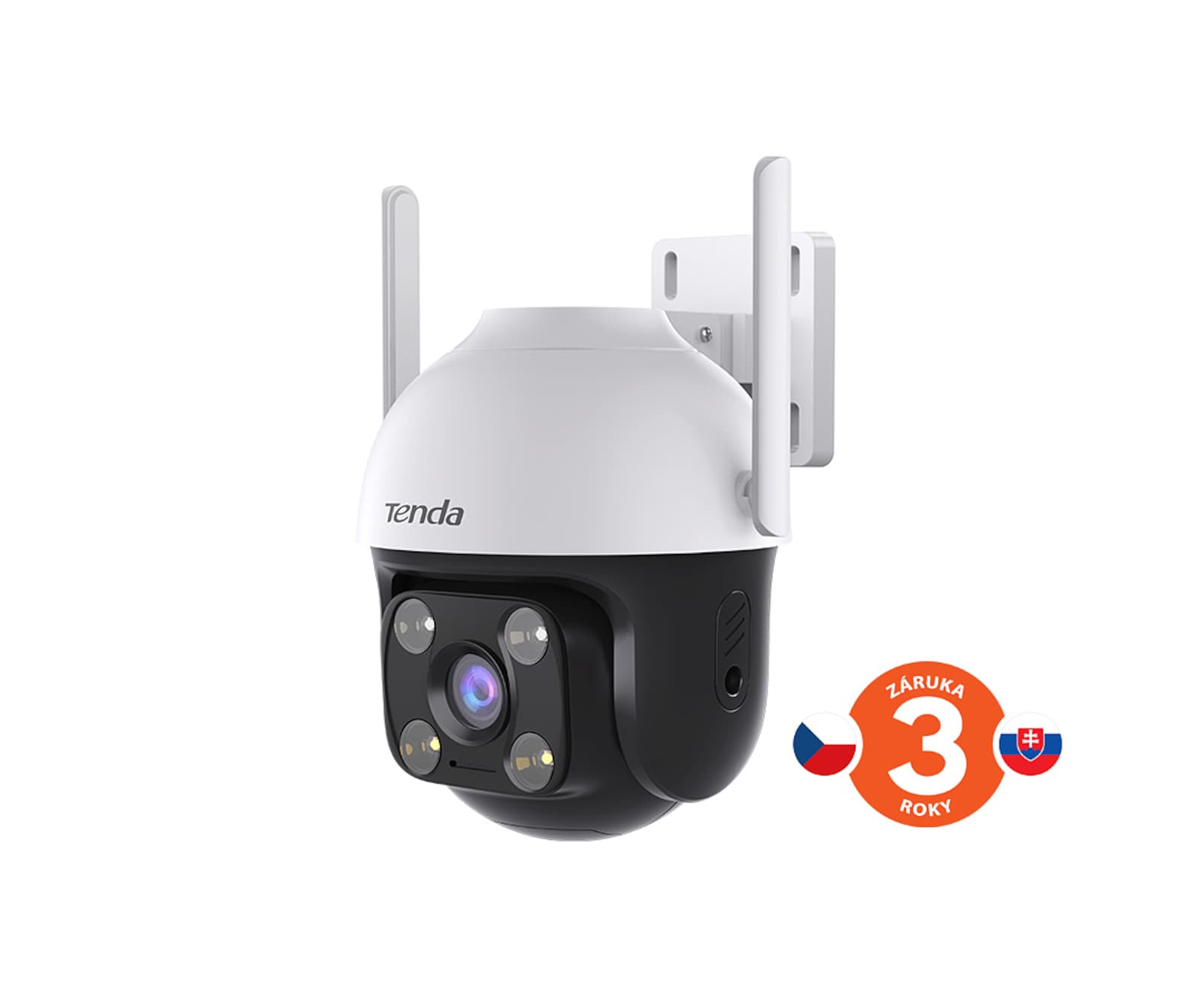 Tenda CH7-WCA – bezdrôtová vonkajšia otočná 4MP IP kamera, RJ45, nočné IR + LED (Solarix) 1