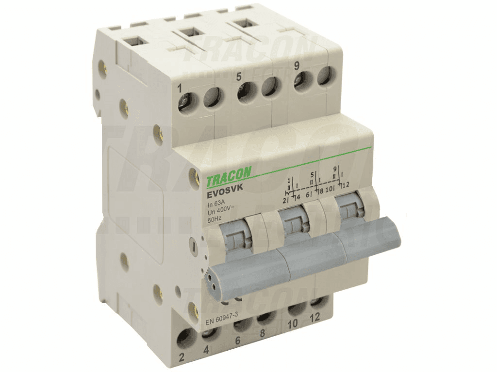 Modulárny prepínač 3P 63A (TRACON) 1