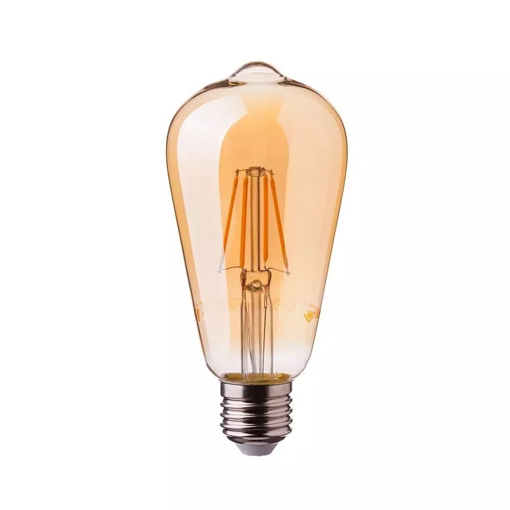 Žiarovka LED Filament E27 4W, 2200K, 350lm, ST64 VT-1964 (V-TAC) 1