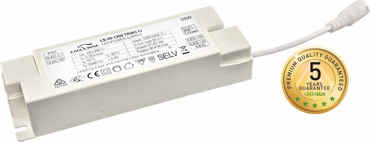 DRIVER TRIAC 50W 1200mA [2/2] - LED driver [součást pro svítidlo] 1