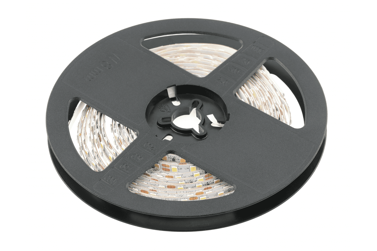 LED pásik FLASH, 2835, 600 LED neutrálny biely, 60W, vodotesný 10mm, Roll 5m, 12V (2 (GTV) 1