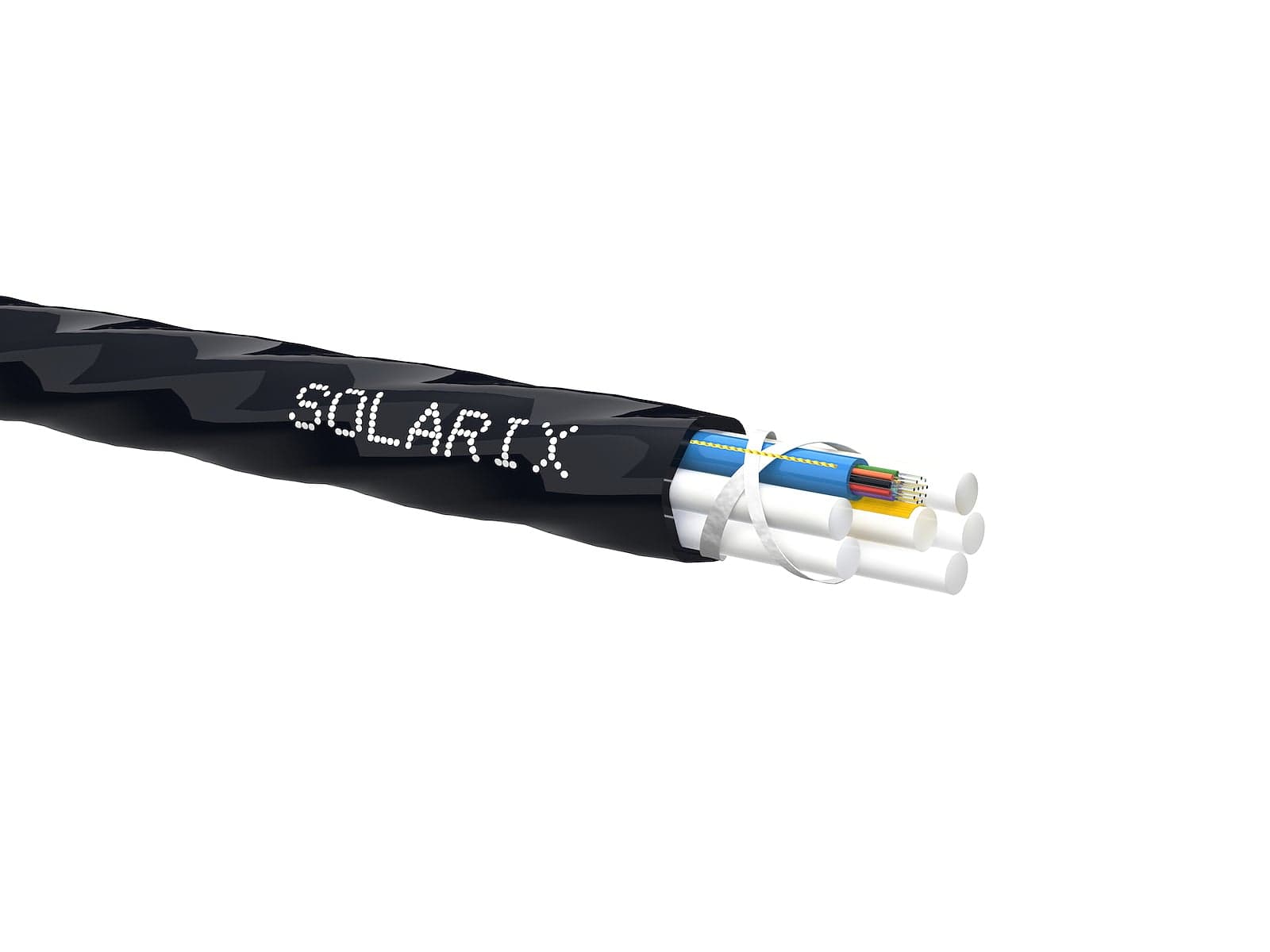 Zafukovací kabel MICRO Solarix 12vl 9/125 HDPE F<sub>ca</sub> černý SXKO-MICRO-12-OS-HDPE 1