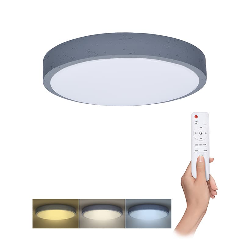 Solight LED osvetlenie s diaľkovým ovládačom Grey, 48W, 3360lm, 38cm, zmena chromatickosti 1