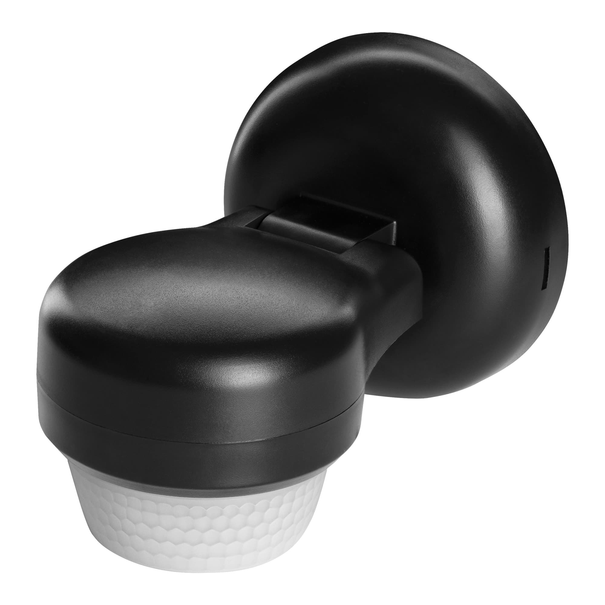 Motion and presence sensor,  IP65, 1200W, max range 24m, 360°, black 1