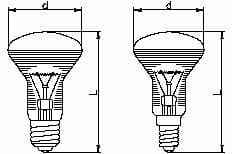 Žiarovka reflektor 30W, E14, 2700K, 360lm, 240V, R39, opál (TECH-LAMP) 1