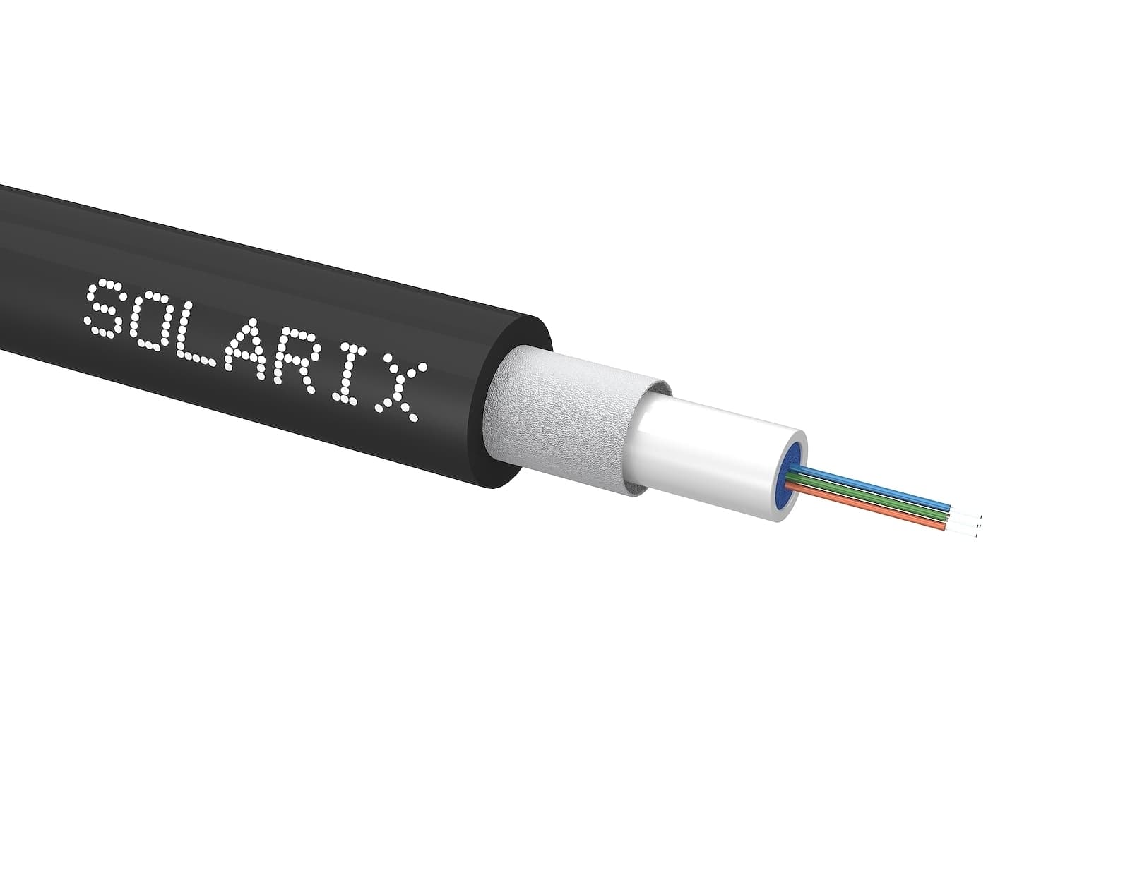 Univerzální kabel CLT Solarix 04vl 9/125 LSOH E<sub>ca</sub> černý SXKO-CLT-4-OS-LSOH 1
