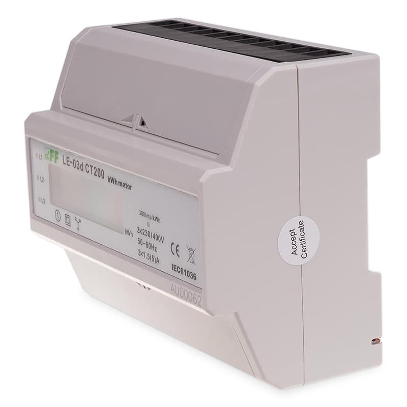 3-fázový polopriamy elektromer, 3x 230/400V, 200/5A 1
