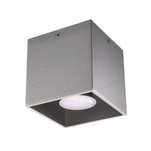 Svietidlo GU10 40W, IP20, sivá, BO-1, 100x100, ALGO GU10 CL-GR (Kanlux) 1
