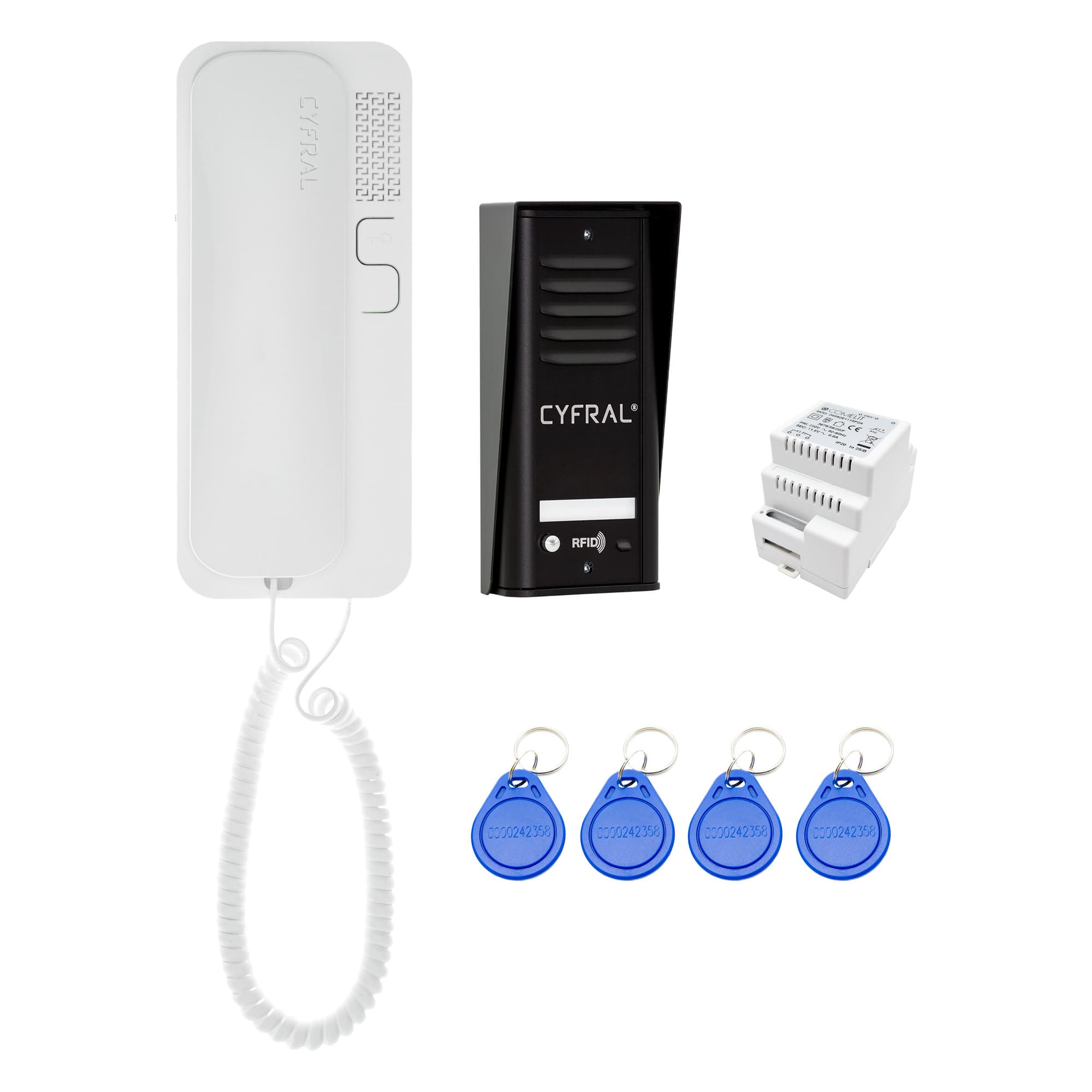 Single family doorphone COSMO, black 1
