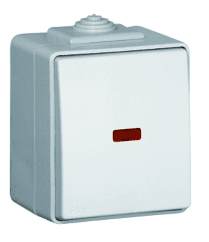 Prepínač striedavý (6Ss) 16A/250V IP65 biela LOGUS90 Waterproof 48 (EFAPEL) 1