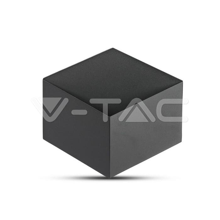 Nástenné LED svietidlo hranaté 3W, 3000K, 300lm, čierne VT-803 (V-TAC) 1
