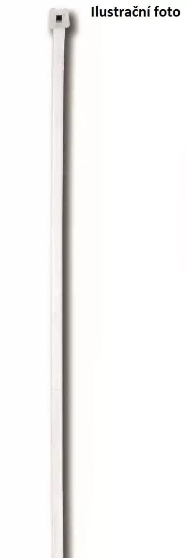 Vázací páska s jazýčkem bílá 280 x 3,5 mm (100 ks) 1