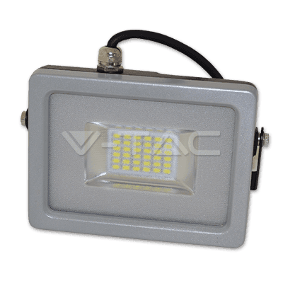 Reflektor LED 10W, 6000K, 800lm, IP65, 100°, Al-čierna/sivá, VS-RE, VT-4810 (V-TAC) 1