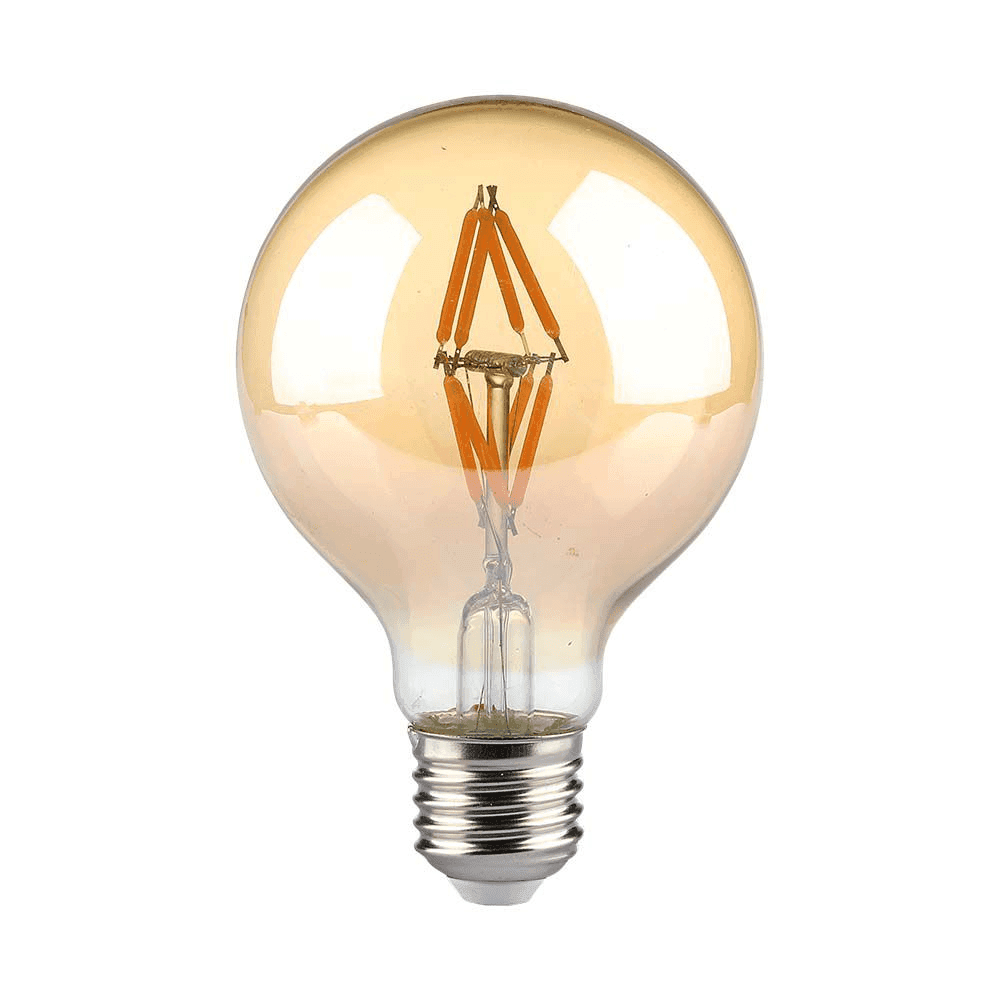 Žiarovka LED Filament E27 4W, 2200K, 400lm, G80 VT-2004 (V-TAC) 1