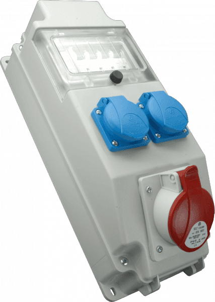 Rozvodnica 5M 32A/400V/5P+2x250V FA istená IP54 - ROS 5/I-10 (SEZ DK) 1