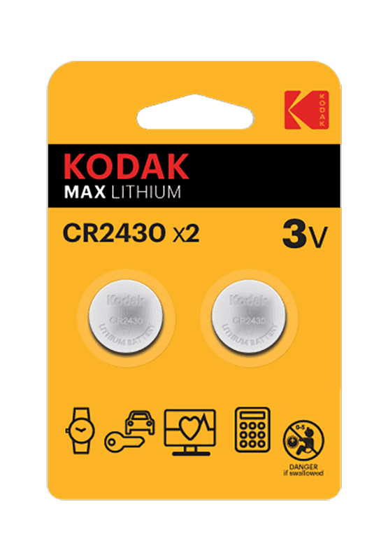 Kodak Max lithium CR2430 batteries, 2 pcs. 1