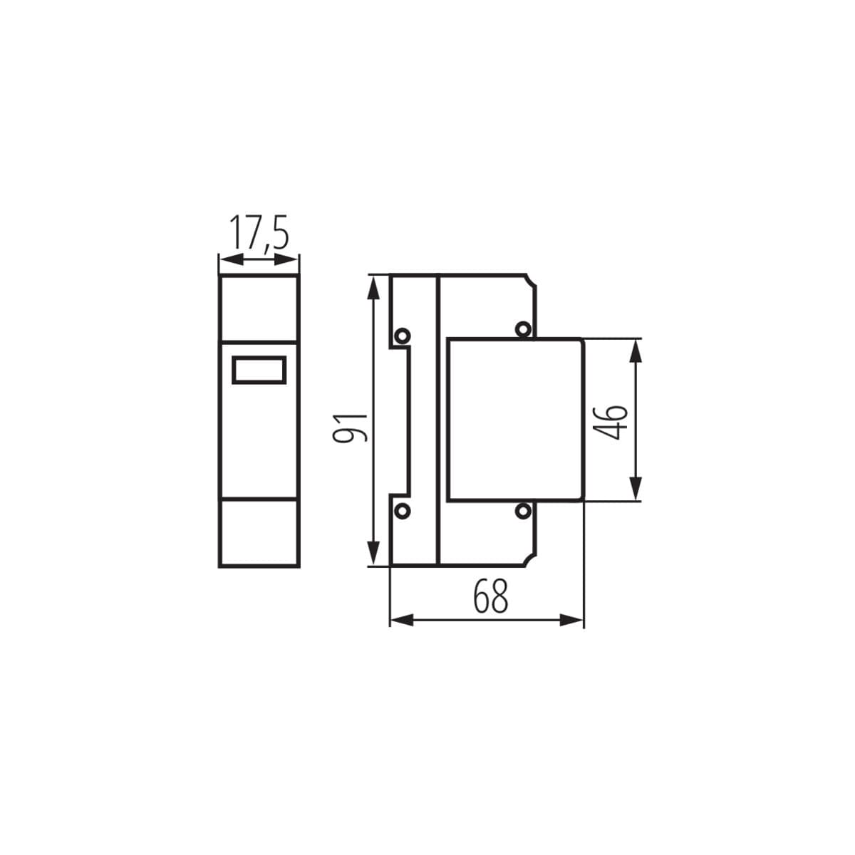 KSD-T1+T2 275/60 1P Prepäťová ochrana 1
