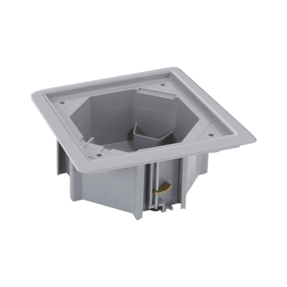 Krabica zásuvky, KSE IP66, 145×145mm, s prírubou, sivá 1