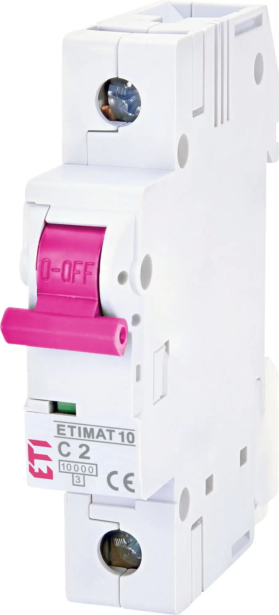 Istič 1-pólový C/2A 10kA Rada:ETIMAT-COLOUR (ETI) 1
