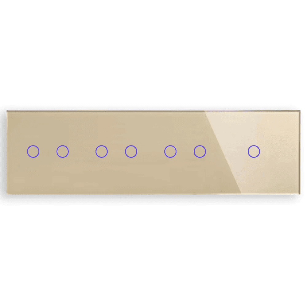 Revolo Touch štvoritý sklenený panel C2/C2/C2/C1-005 - Zlatý 1