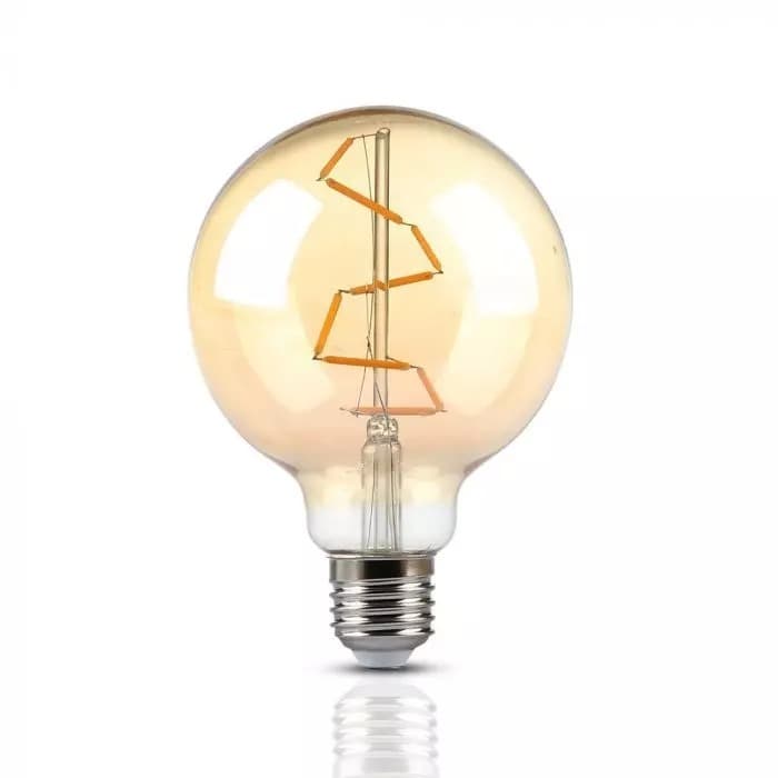 Žiarovka LED Filament E27 4W, 2200K, 350lm, G95 VT-2024 (V-TAC) 1